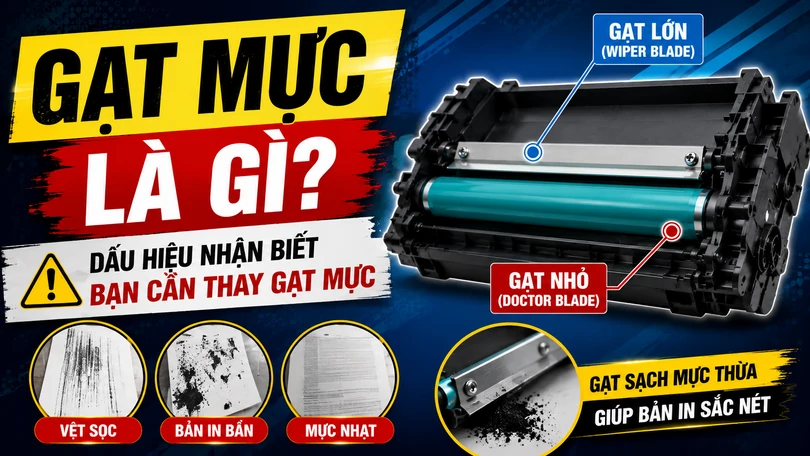 Gạt mực là gì? Dấu hiệu nhận biết bạn cần thay gạt mực