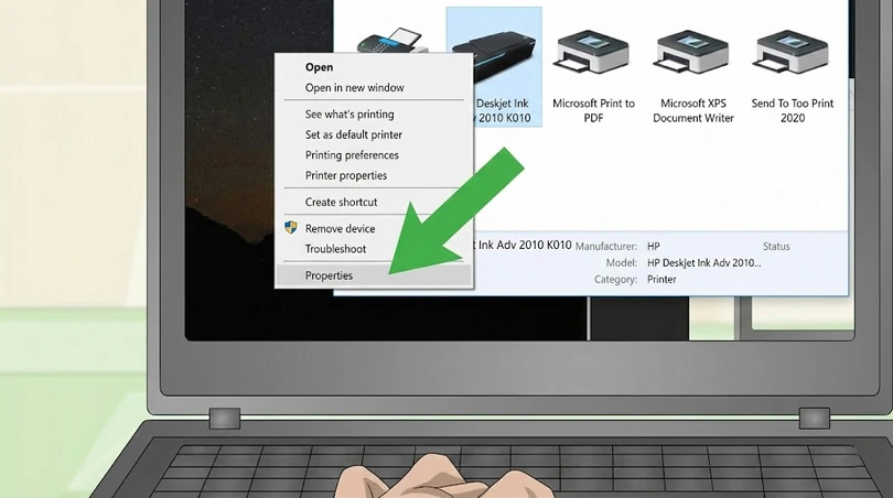 Hướng dẫn vệ sinh đầu phun máy in bằng máy tính
