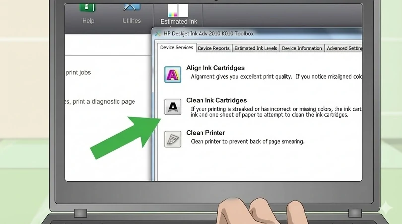 Hướng dẫn vệ sinh đầu phun máy in bằng máy tính