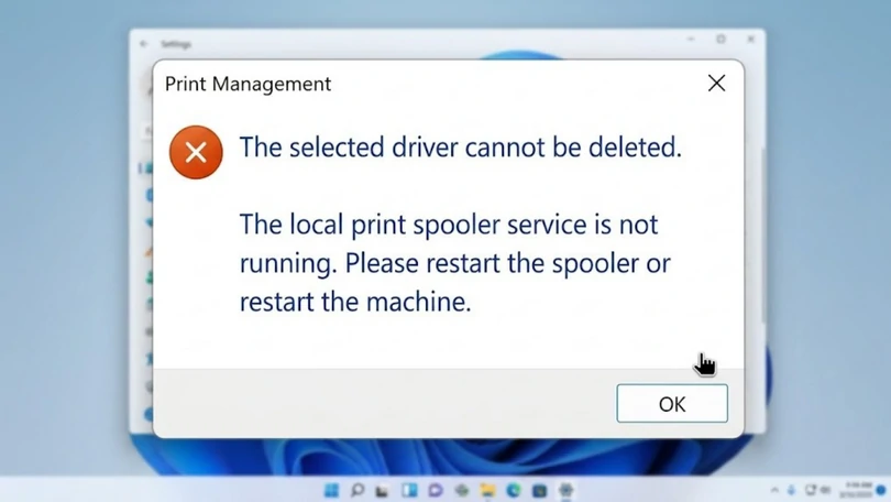 Lỗi print spooler trên win 11.10