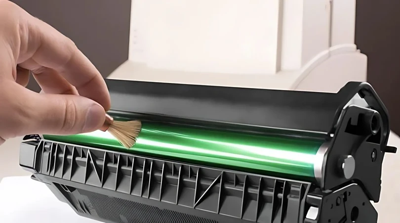 Bộ phận trống máy in bị mòn hoặc hư hại khi sử dụng