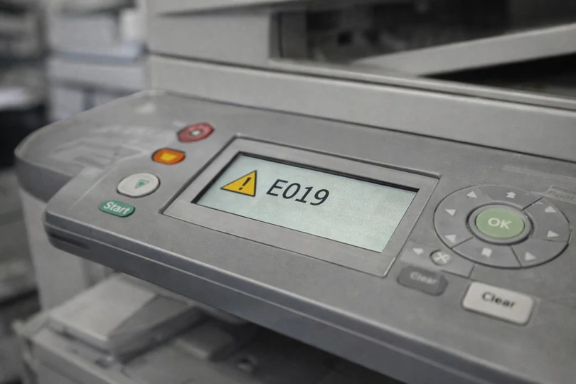 Máy photocopy thường xuyên báo lỗi E019