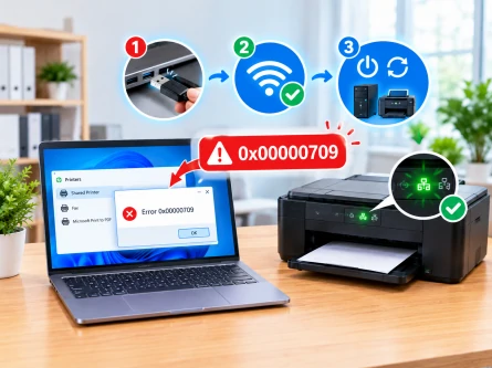 Hướng Dẫn Sửa Lỗi 0x00000709 Khi Chia Sẻ Máy In Qua Mạng LAN