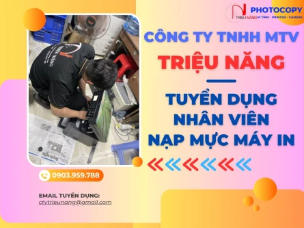 Tuyển dụng nhân viên nạp mực máy in